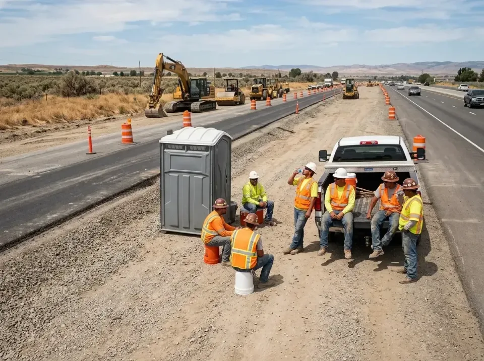 highway-road-construction-crew-007 — frequently asked questions, Porta Potty and Restroom Rentals in West Sacramento, CA
